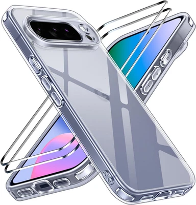 Cover per Google Pixel 10 Pro XL Con 2 Pezzi Pellicola Vetro Temperato - Immagine 1 di 4