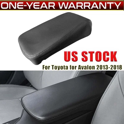 For Toyota Avalon 13-18 Vinyl Leather Front Center Console Lid Arm Rest Cover US Foto 1 de 4
