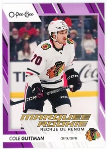 2023-24 O-Pee-Chee Marquee Rookie #547 COLE GUTTMAN Purple Border /49 RC - Picture 1 of 2