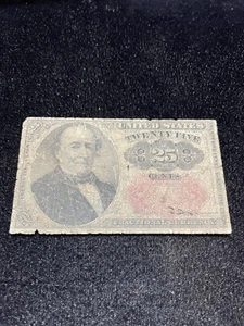 25c Fractional Currency, Fr. 1308/9, uncertified, circulated, Good. - Picture 1 of 2