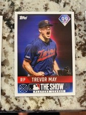 2020 TOPPS ON-DEMAND SET 8 MLB THE SHOW CARD PR 824 TWINS TREVOR MAY #19