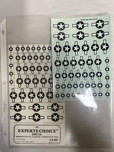 NEW Vtg Bare Metal Foil Co Nat'l Insignia Model Airplane Decal 1/72 Scale (GR3) - Picture 1 of 3