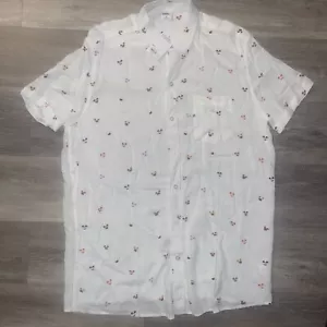 Sonoma Camicia Uomo Bottoni Colorata Topolino Icona Uomo Taglia XL - Foto 1 di 2