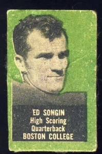 1950 Topps Felt Backs Football Ed Songin *d2 - Picture 1 of 2