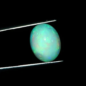 Piedra preciosa suelta cabujón ovalado ópalo etíope natural 15X12X6 mm 5,80 quilates Welo Fire - Imagen 1 de 3