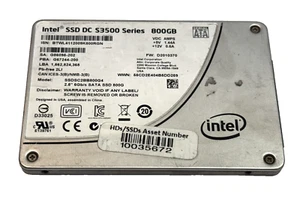 (800GB) Intel DC S3500 2.5" 6Gb/s SATA SSD Solid State Drive, SSDSC2BB800G4 - Picture 1 of 3
