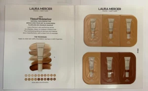 21 x Laura Mercier Tinted Moisturizer Spf 30 Sunscreen 6 Shade Sample Card - Picture 1 of 5