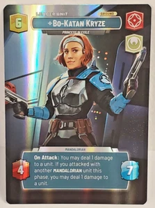 Star Wars Unlimited Bo-Katan Kryze - Princess in Exile 274 SHD Showcase Foil - Picture 1 of 10