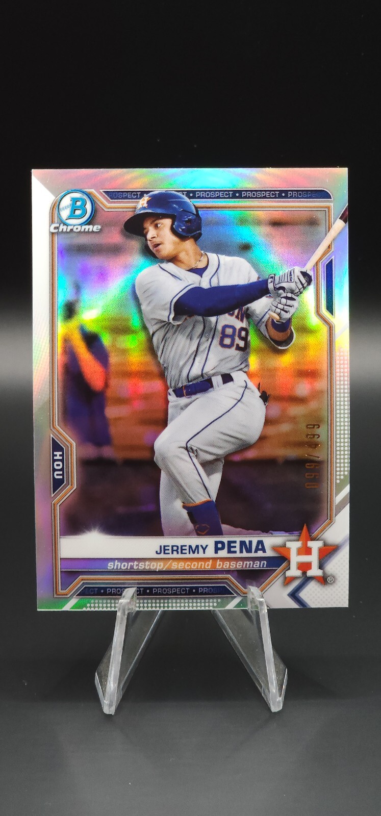 2021 Bowman Chrome Prospects Jeremy Pena Refractor /499 BCP-190 ~ Astros