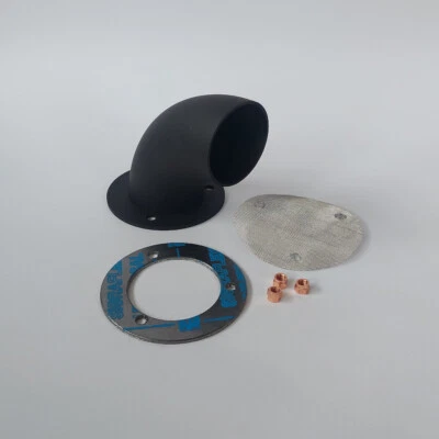 CFMOTO/CForce/Overland 850 / 1000 Endstück 60mm Edelstahl schw. +Sieb +Dichtung - Bild 1 von 3