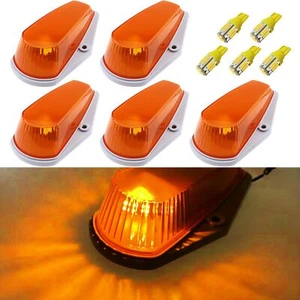 Amber Cab Marker Roof Lights, 5PCS Truck Cab Lights Compatible with 1973-1997 - Picture 1 of 9
