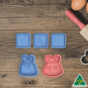 Baby Shower Cookie Cutter and Embosser Set of 5 - Picture 1 of 8