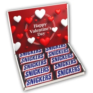 Snickers Milk Chocolate Bars Gift Box Hamper Valentines Present Gift - Picture 1 of 3