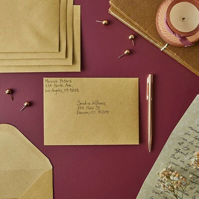 300 Brown Kraft Paper Envelopes 5x7 Invitation A7 5.25x7.25 Self Seal Card Photo - Image 1 of 4