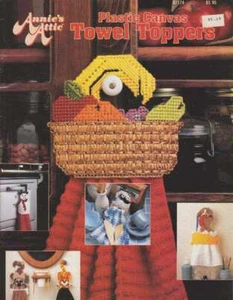 OOP!!! ANNIE'S ATTIC PLASTIC CANVAS TOWEL TOPPERS SUPER CUTE!!! - Picture 1 of 2