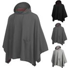 Stylish Men's Hooded Poncho Cape Cloak Batwing Tops Coat Outwear Jacket
