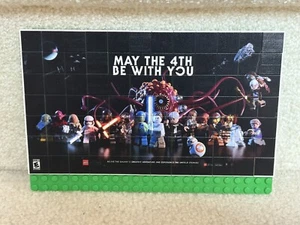 Lego Star Wars Custom Printed Tiles - May 4th Exclusive - Limited Edition Rare - Picture 1 of 2