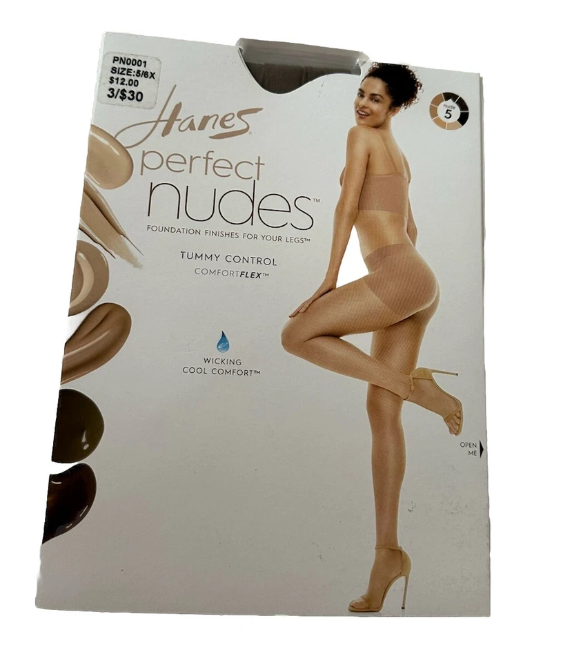 Pantimedias para mujer Hanes Perfect Nudes PN0001 talla grande 5/6X nuevas 5 tostadas Foto 1 de 4
