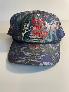 Vintage Bass Pro Shops Hawaiian Floral Tropical Print Baseball Cap Mütze 80s 90s - Bild 1 von 6