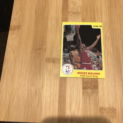 1986 Star Court Kings #21 Moses Malone Nm/Mt - Image 1 of 4