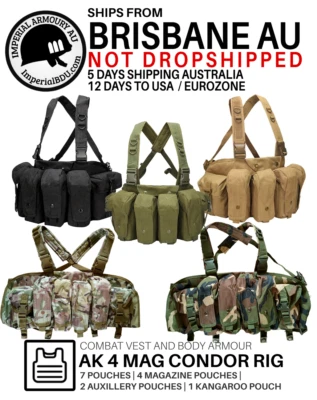 Chaleco de Caza Cóndor Ejército de Nueva Zelanda AR AK Plataforma de Pecho | Talla S-XXL AUSTRALIA Foto 1 de 2