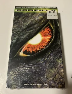 Godzilla • 1998 • VHS • Full Screen • Embossed Cover New - Picture 1 of 2