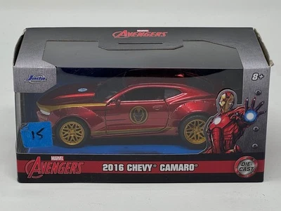 Coche diecast Jada Marvel Avengers Iron Man 2016 Chevy Camaro SS 1:32 | Sellado Foto 1 de 4
