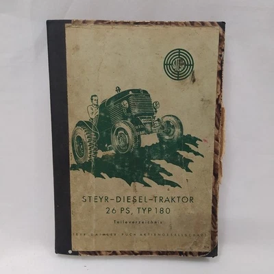 Catalogo parti di ricambio trattore Steyr diesel traktor 26PS TYP180 anno 1948 - Immagine 1 di 4