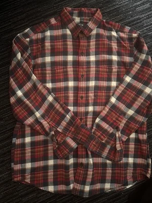 Orvis Classic Collection Flannel Shirt Jacket Men's Size XL Plaid Red - Image 1 of 2