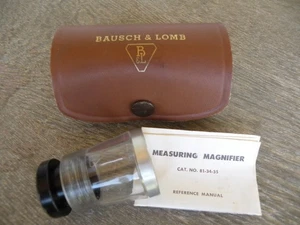 Vintage Bausch & Lomb Measuring Magnifier Loupe with Case No. 81-34-35 - Picture 1 of 5