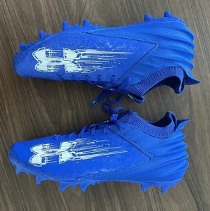 Under Armour Blur Smoke Suede 2.0 Blue MC Football Cleats Men’s 13 3027999-401 - Picture 1 of 5