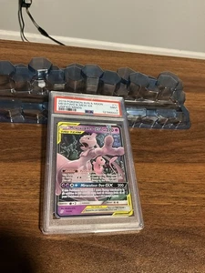 2019 POKEMON SUN & MOON UNIFIED MINDS #71 MEWTWO & MEW GX PSA 9 - Picture 1 of 2