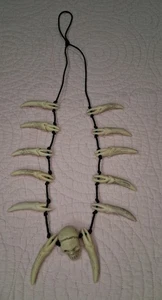 Halloween Jewelry - Skull and Teeth Necklace - Picture 1 of 3