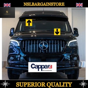 2IN1 MERCEDES SPRINTER 2017+ CAPPAFE SUNVISOR SUN VISOR & BONNET DEFLECTOR GUARD - Picture 1 of 7