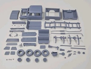 ABS-LIKE RESIN 3D PRINTED 1/16 1969 FORD F-250 CREW CAB PICKUP FULL KIT - Picture 1 of 7