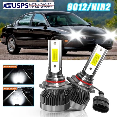 Kit de 2 bombillas LED de haz alto/bajo blanco para Ford Taurus 2013-2019 9012 Foto 1 de 4