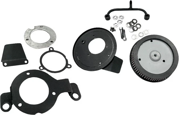 HardDrive M8 Hi Performance Air Cleaner Kit Black Satin #120427 Harley Davidson - Изображение 1 из 1