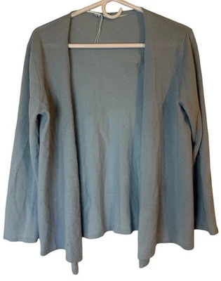 Cárdigan suéter J McLaughlin para mujer mediano 100 % cachemir bebé azul cielo suave Foto 1 de 4