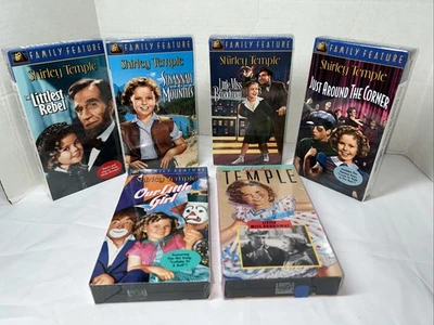 Lot of 6 Sealed VHS Shirley Temple Movie Collection See Titles in Description Foto 1 de 4