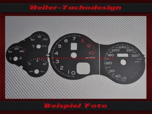 Tachoscheiben für Ferrari 575M Maranello 2002 bis 2006 220 Mph zu 340 Kmh - Picture 1 of 2