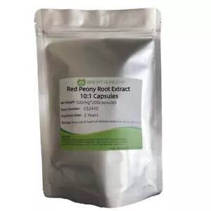 Red Peony Root Extract 10:1 Capsule 500mg*200capsules (Chi Shao) - Picture 1 of 2