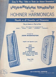 HOHNER HARMONICAS Latin American Standards Sheet Music Book - Picture 1 of 2