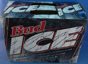 BUDWEISER BUD ICE BEER EMPTY 12 PACK CARTON - Picture 1 of 4