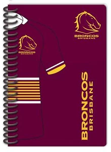Brisbane Broncos Set Of 2 Notebooks - Picture 1 of 2