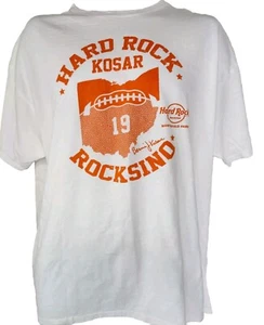 Hard Rock Kosar T-Shirt Herren Gr. XL weiß orange Northfield Ohio Rocksino - Bild 1 von 4