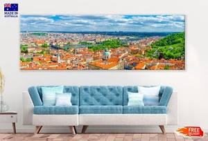Panoramic Canvas Prague City High Quality 100% Australian Made Quality - Picture 1 of 3