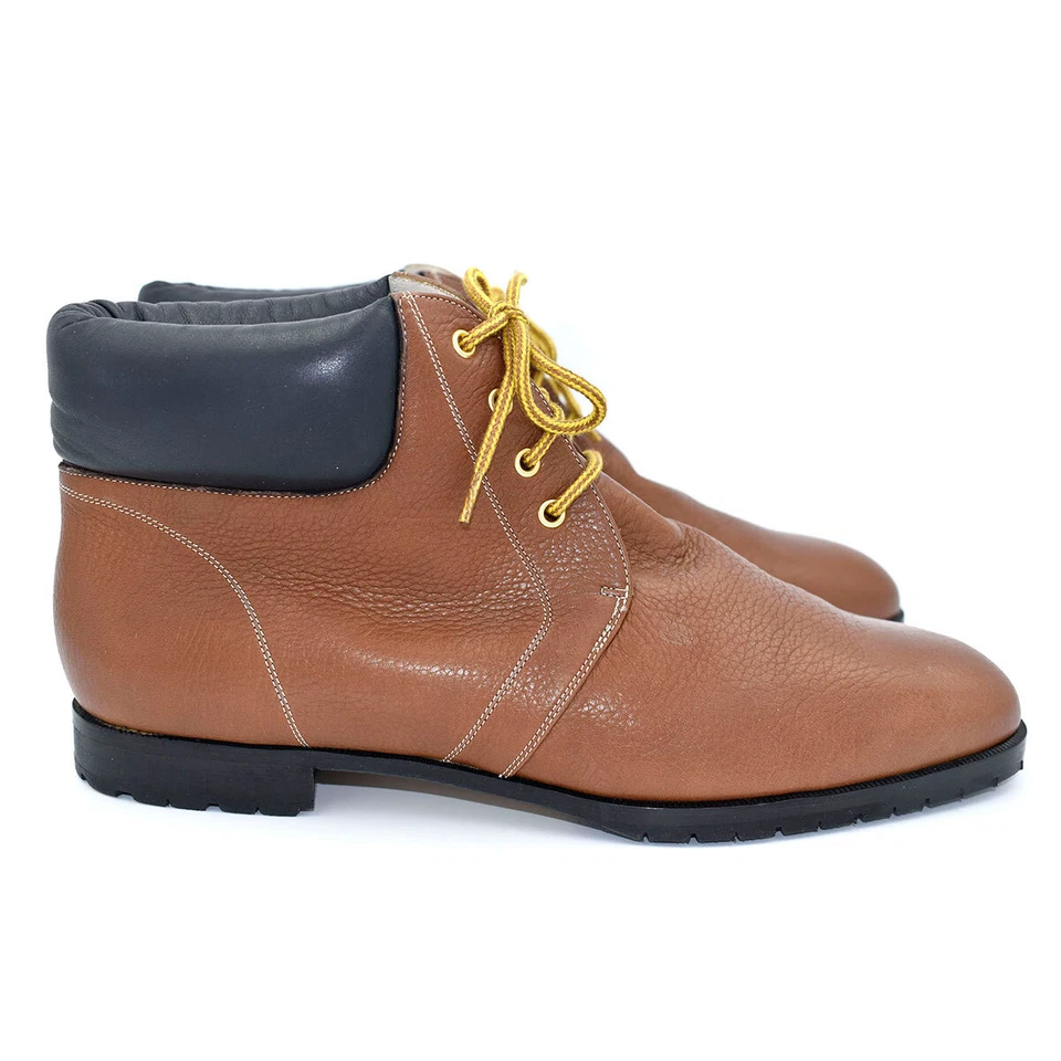*¡NUEVO EN CAJA!* Botines Leñador Escada de cuero marrón con cordones talla 9,5 Foto 1 de 4