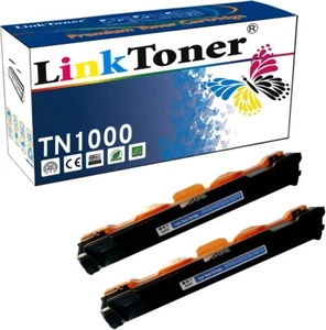 2 Pack LinkToner TN1000 toner compatible for Brother TN-1000 toner cartridges - Picture 1 of 1