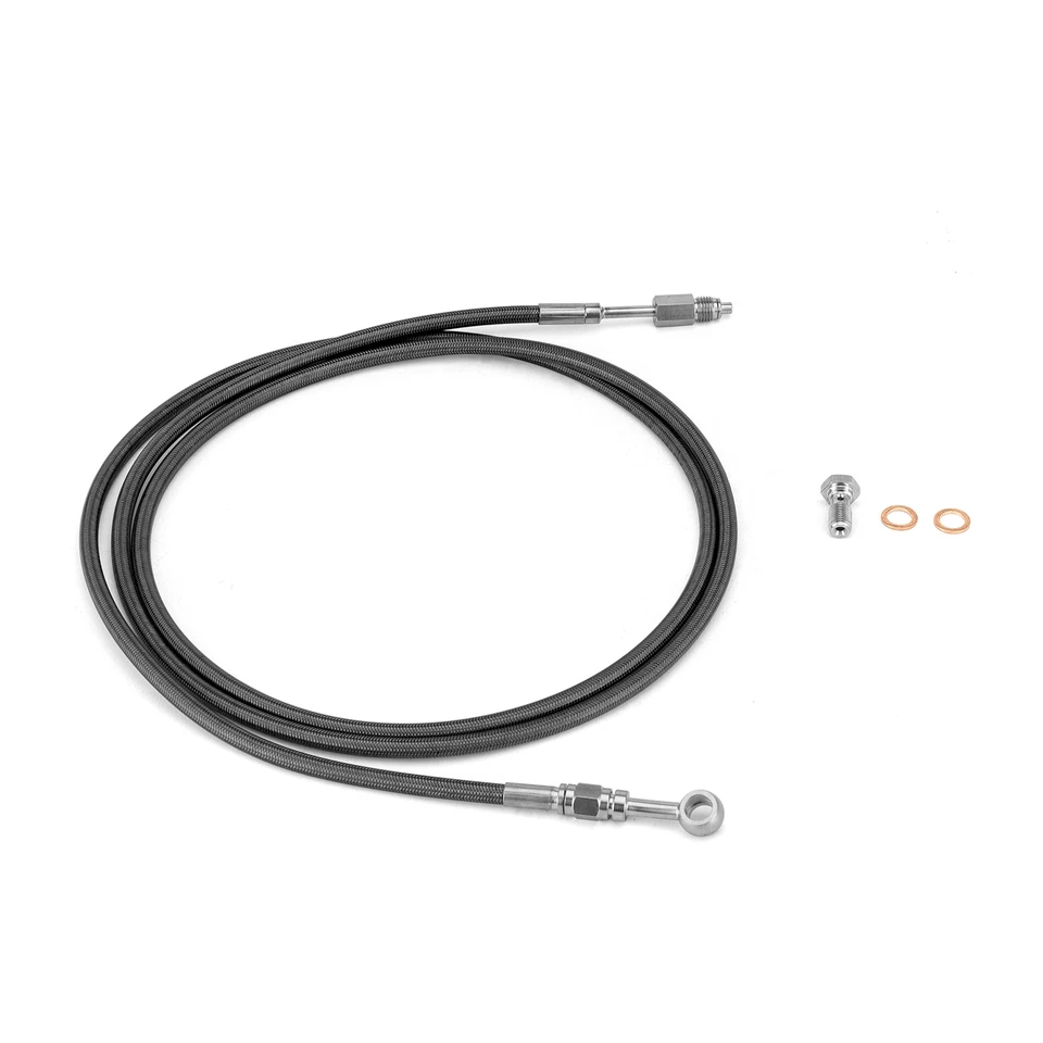 Línea de embrague hidráulico trenzado 80 1/2" para Harley CVO Dyna Softail Fat Boy Foto 1 de 4