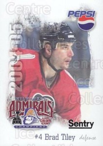2004-05 Milwaukee Admirals Pepsi #22 Brad Tiley